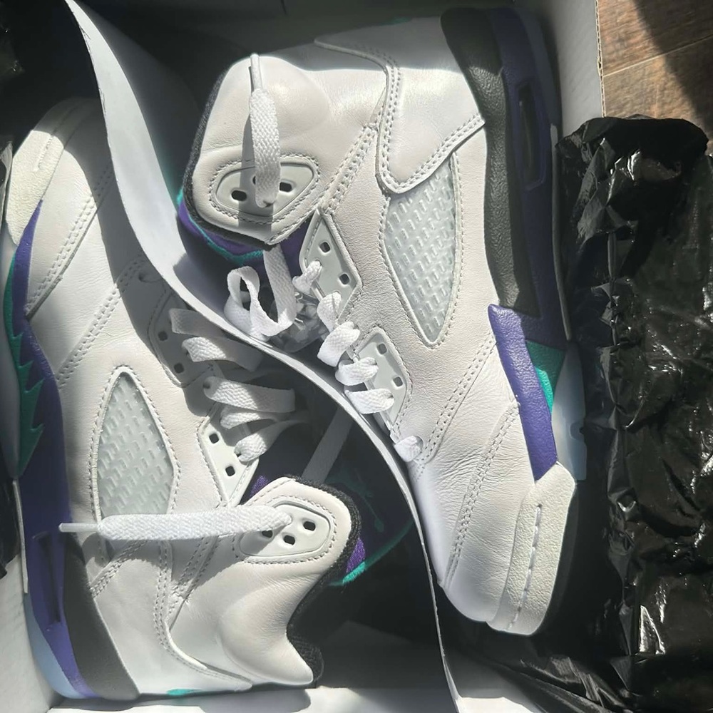 Authentic Jordan 5s Grape